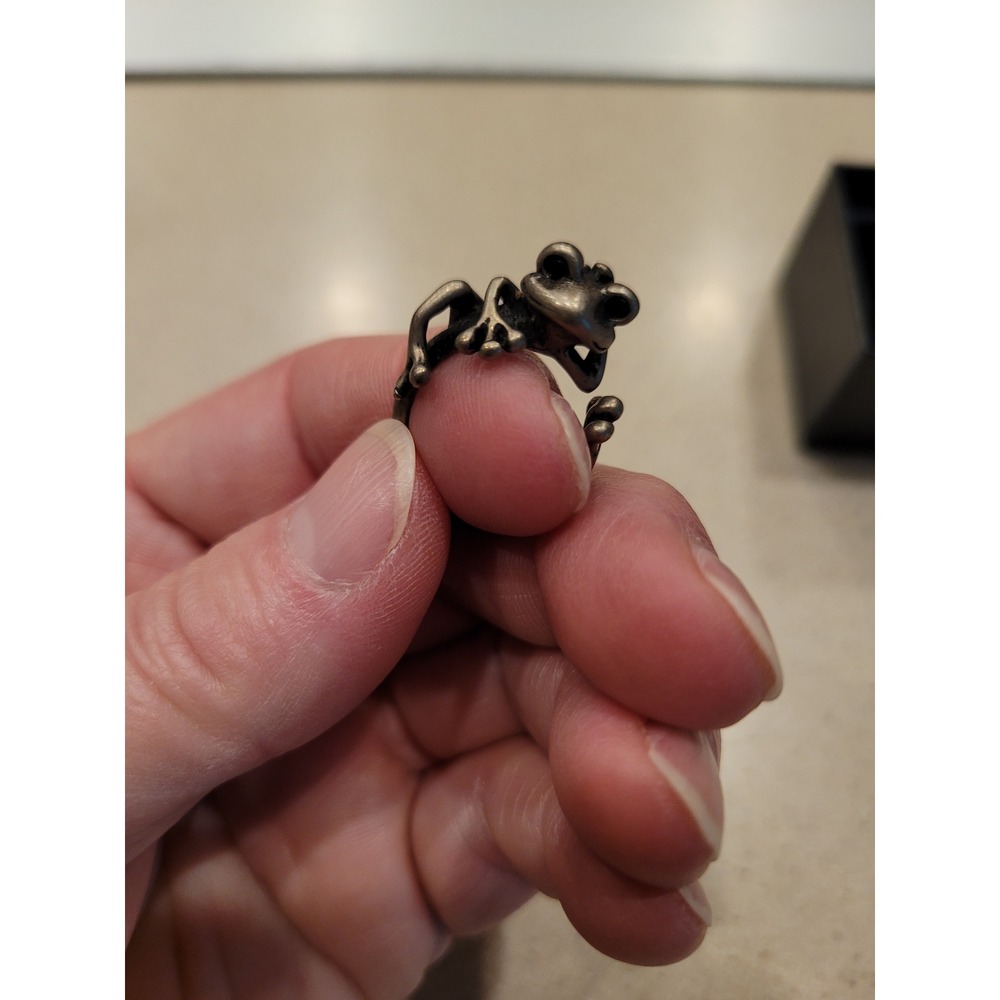 Keja Jewelry Bronze Frog‎ Wrap Ring Antiqued Animal Statement Band